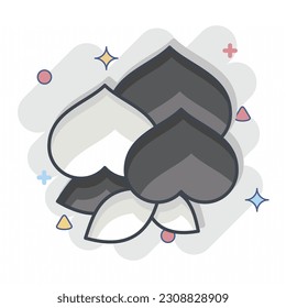 Icon Peach. related to Chinese New Year symbol. comic style. simple design editable