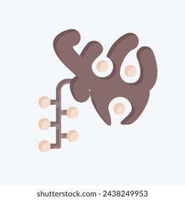 Icon Pearl. related to Qatar symbol. flat style. simple design illustration.
