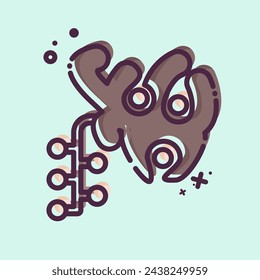 Icon Pearl. related to Qatar symbol. MBE style. simple design illustration.