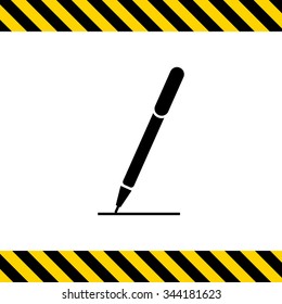 Icon of  pen drawing line 