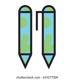 icon pen and pencil