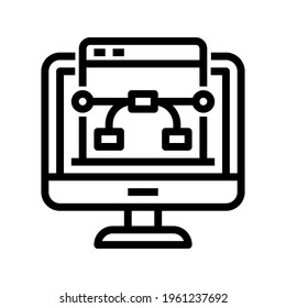 Icon Pen Tool With Style Outline