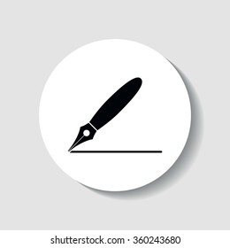 Icon pen trace of him.