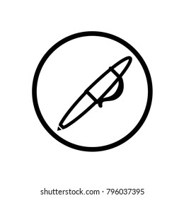Icon pen for writing .