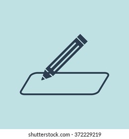 Icon of Pencil. EPS-10.