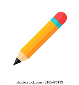 Icon of Pencil With Erasing Rubber 