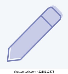 Icon Pencil. related to Graphic Design Tools symbol. two tone style. simple design editable. simple illustration. simple vector icons