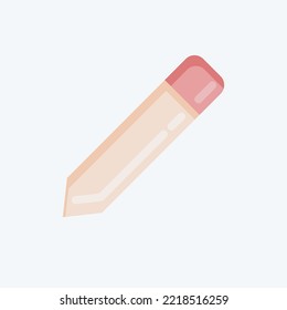 Icon Pencil. related to Graphic Design Tools symbol. flat style. simple design editable. simple illustration. simple vector icons