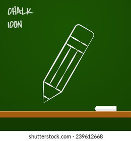 icon of pencil. School vector illustration