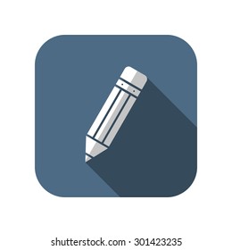 icon of pencil. School vector illustration