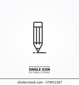 Icon pencil Single Icon Graphic Design