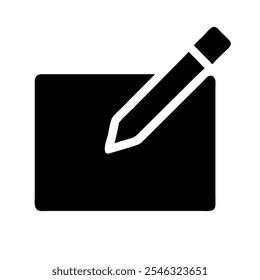 Symbol eines Bleistiftes, das die Bearbeitung, das Schreiben oder das Design symbolisiert.