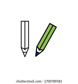 icon pencil with white background from eps 10