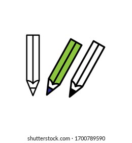 icon pencil with white background from eps 10