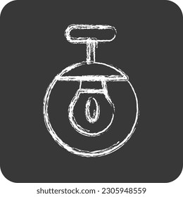 Icon Pendant Lights. suitable for House symbol. chalk Style. simple design editable. design template vector