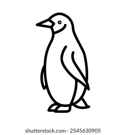 Icono de un pingüino, que simboliza el invierno y la vida silvestre polar.