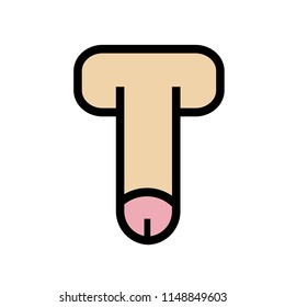 1148849603. icon of the penis. vector illustration. 