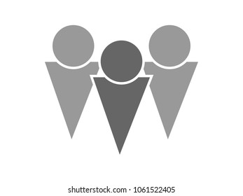 Icon People design Ides Leadership on white background