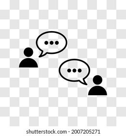 icon of people with dialogue box