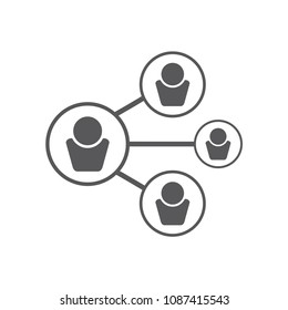 Icon people group. Icon people network. connection people