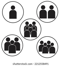 arte vectorial humano de iconos