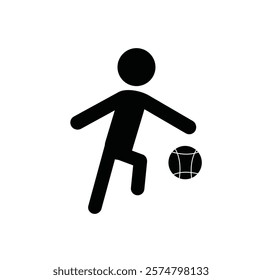 Icon of people playing basketball, used as a representation of sports applications and used for logos or events.