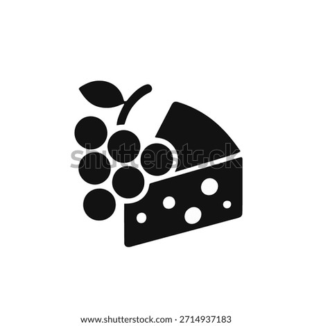 Icon "Perfect Pairing": wine and cheese icons leaning against each other.