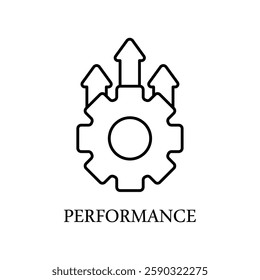 Icon a performance, isolated against a clean background.
