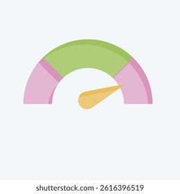 Icon Performance. related to Audit symbol. flat style. design editable