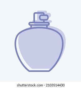 Icon Perfume 1 - Two Tone Style - simple illustration, good for prints , announcements, etc
