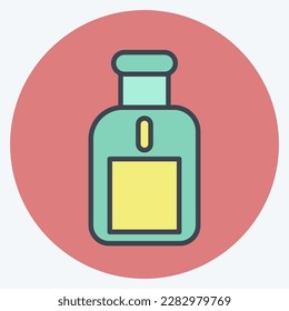 Icon Perfume. related to Eid Al Fitr symbol. islamic. ramadhan. simple illustration