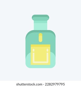 Icon Perfume. related to Eid Al Fitr symbol. islamic. ramadhan. simple illustration