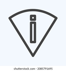 Icon Perm Scan Wifi - Line Style - Simple illustration,Editable stroke,Design template vector, Good for prints, posters, advertisements, announcements, info graphics, etc.