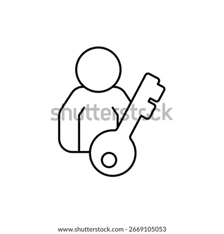 Icon a permission, isolated against a clean background.