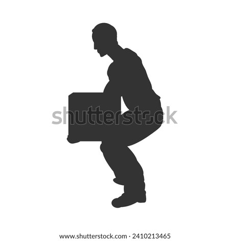 icon of person lifting weights vector illustration design