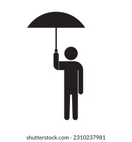 Symbol einer Person, die ein Vektorgrafik-Symboldesign verwendet