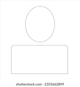 Icon of a person in vector format