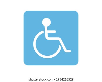 The icon of a person in a wheelchair.