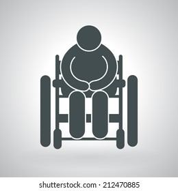 icon person in a wheelchair