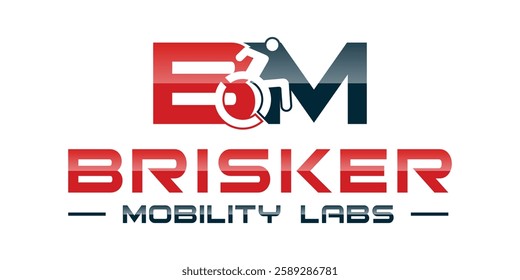 Icon of a person in a wheelchair. mobility logo design inspiration, negative space logo.