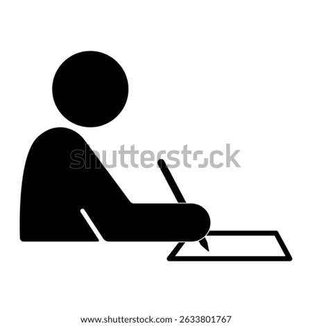 Icon of a Person writing