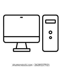 Icon personal computer with monitor on white background vector
Vector icon remote work freelance