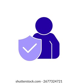 Icono de datos personales, aislado en un fondo limpio.