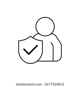 Icono de datos personales, aislado en un fondo limpio.
