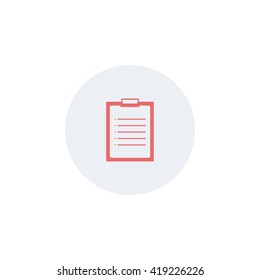 Icon Personal organizer- to do list.