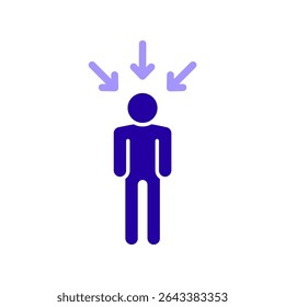 Ícone uma personalidade, isolado contra um fundo limpo.