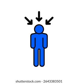 Ícone uma personalidade, isolado contra um fundo limpo.