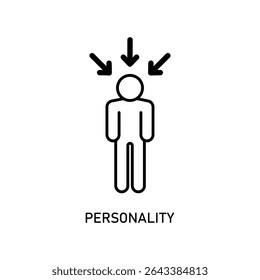 Icon a personality, isolated against a clean background.	