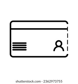 Symbol einer Personenerkennungskarte