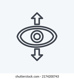 Icon Perspective. suitable for Web Interface symbol. line style. simple design editable. design template vector. simple symbol illustration